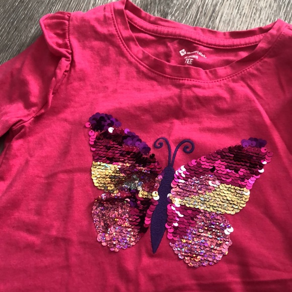 Bundle of Cat&Jack Sweatshirt, 4 Long Sleeve Shirts, 2 Leggings, 1 Jeans Sz 4/5 - Picture 3 of 16